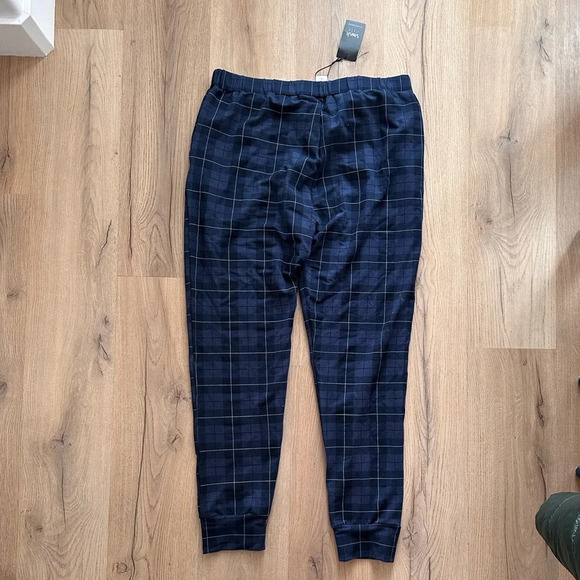 Smash + Tess Always Jogger in Blue Plaid - Picture 2 of 4